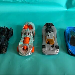 Black and Silver Die-Cast Racing Cars Set